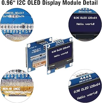 Amazon.co.jp: RUIZHI 3個 OLEDディスプレイ OLEDモジュール